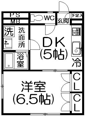 北本市西高尾のアパートの間取り