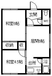 エルム旭町の間取り