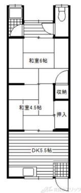 八幡荘の間取り