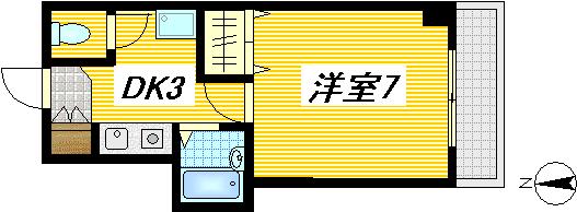 広島市南区仁保新町のマンションの間取り