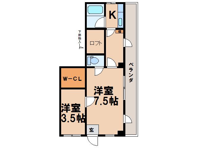 メゾンドエルフォーの間取り