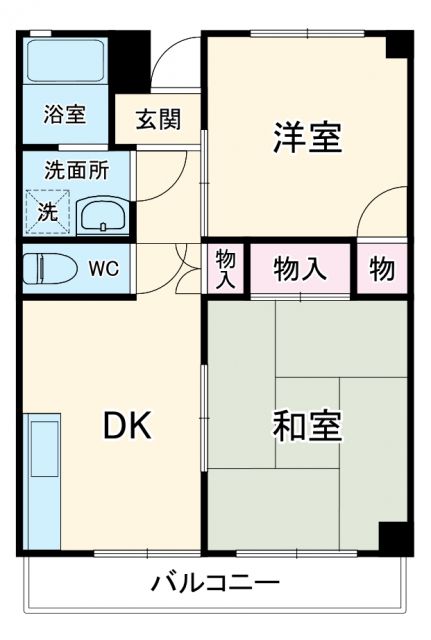 マンション小黒の間取り