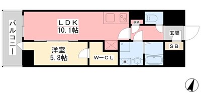 ルミナス勝山東の間取り