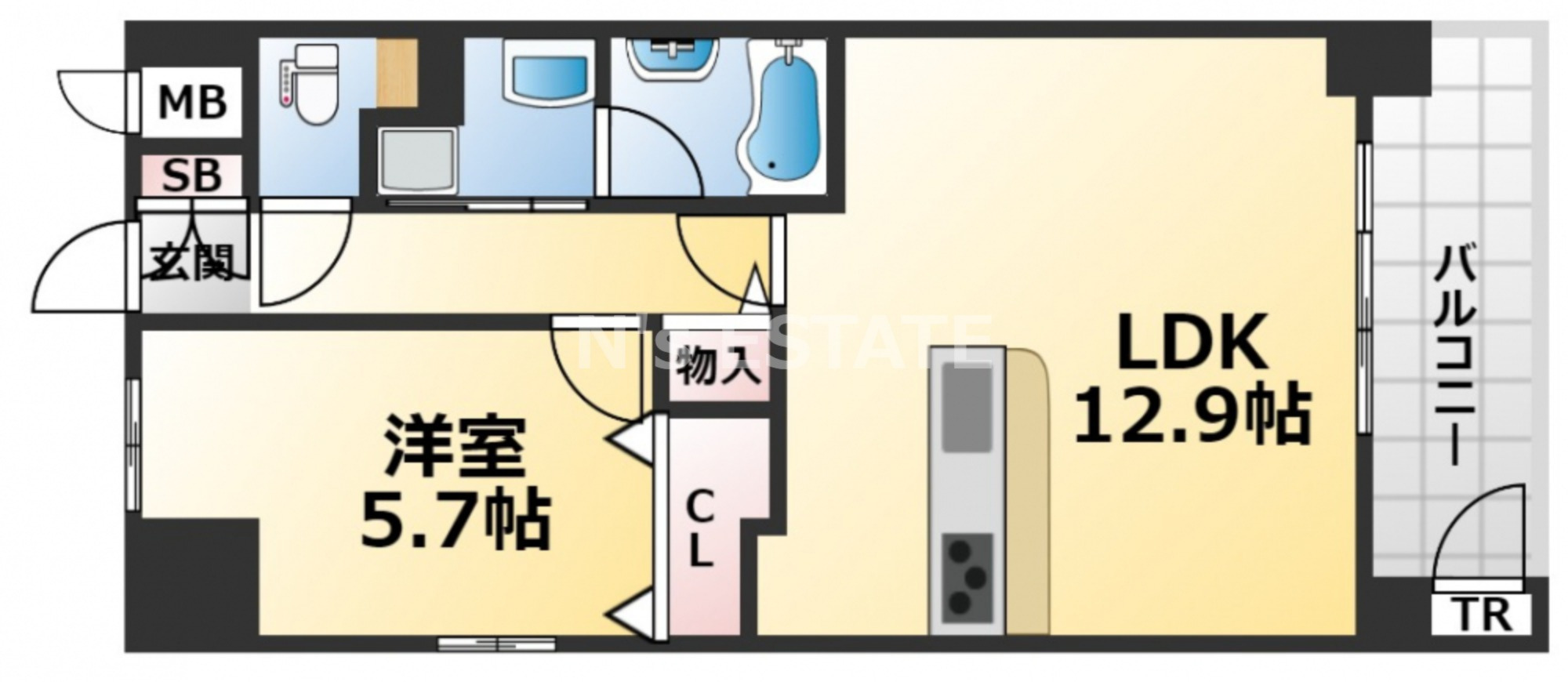 ナタリー神戸の間取り