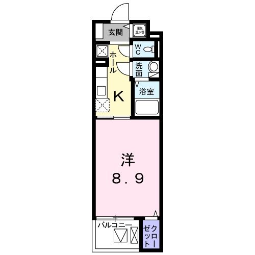 静岡市駿河区大和のマンションの間取り