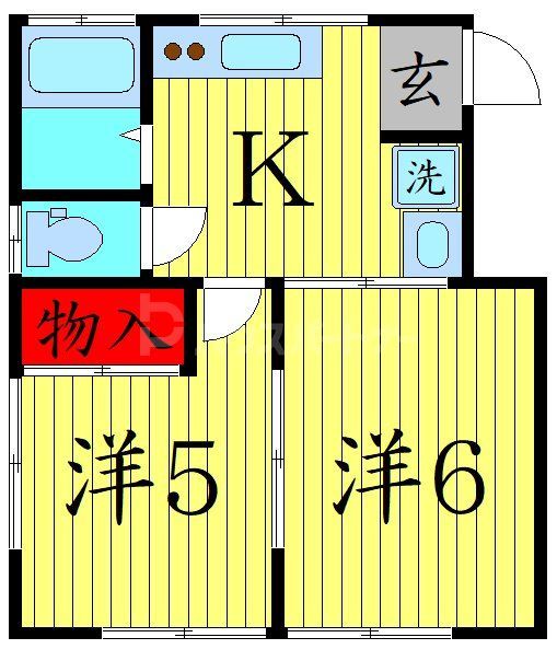 墨田区八広のアパートの間取り