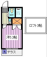 埼玉県さいたま市中央区本町東５（アパート）の賃貸物件の間取り