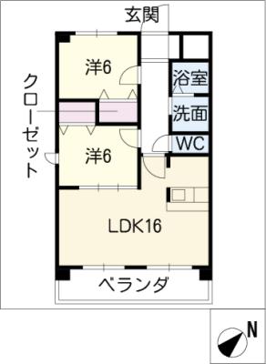 ルネスガーデンコートの間取り