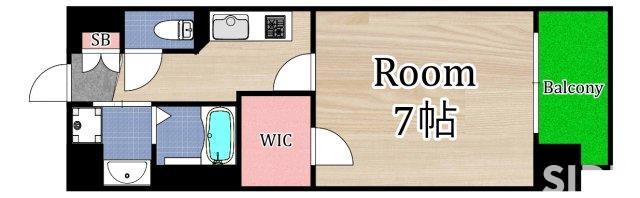 スワンズシティ大阪城北詰の間取り