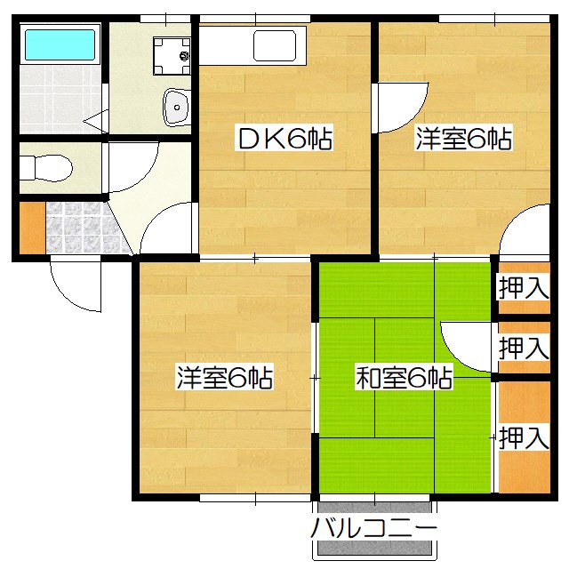 ハミング都府楼南の間取り