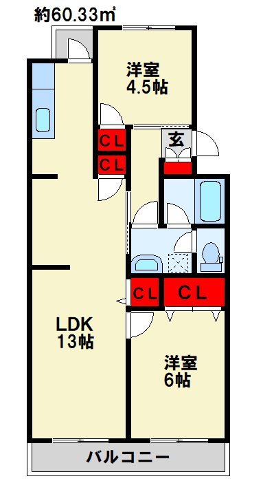 プレジデントタカヤの間取り