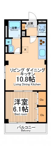 横浜市鶴見区潮田町のマンションの間取り