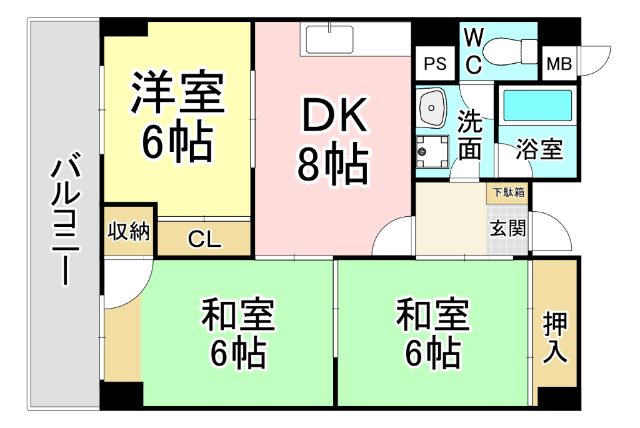 プレアール志徳の間取り