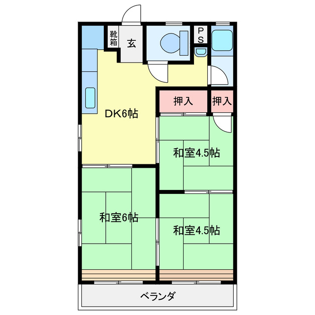 第二栄和マンションの間取り