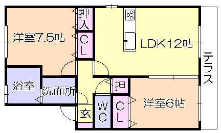 ピエスの間取り