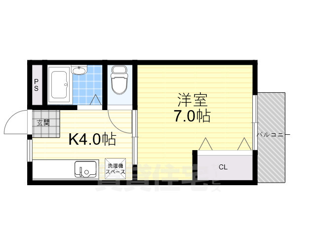 フィールズ箕面2の間取り