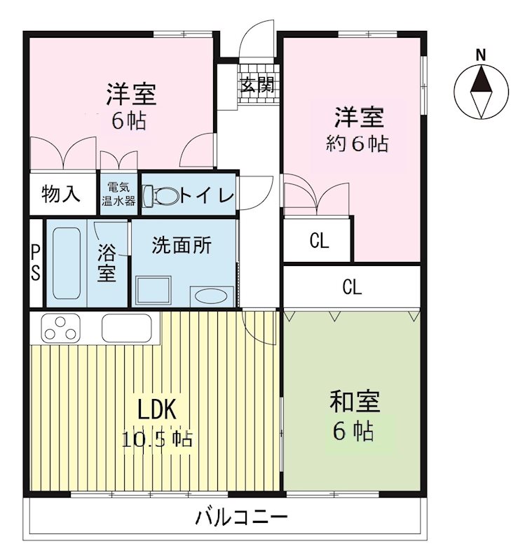 コーポしろかねの間取り