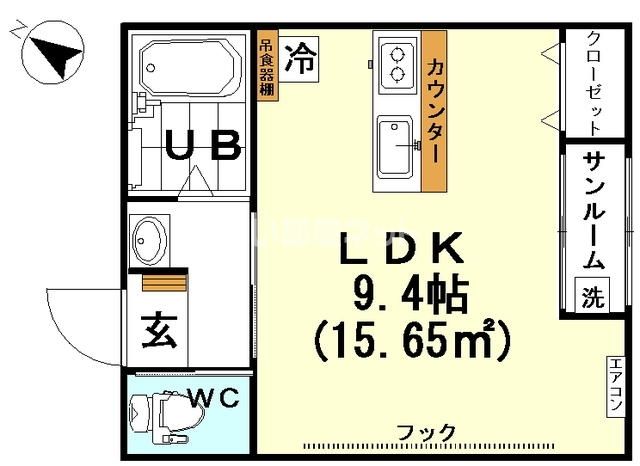 ＮＳコーポ魚津の間取り