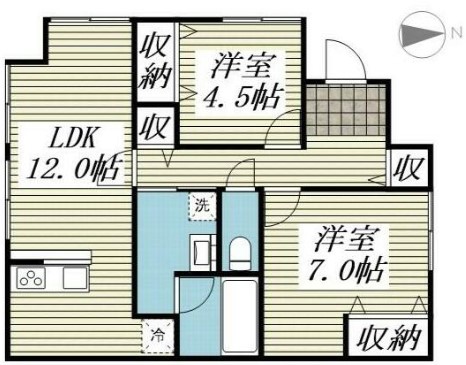 ココベル三軒茶屋の間取り