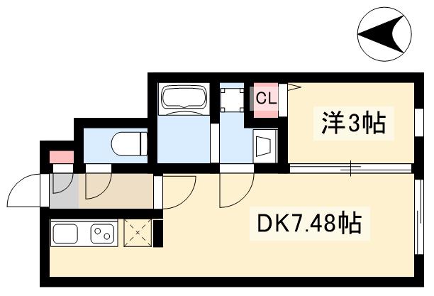 quador 御器所NOIRの間取り