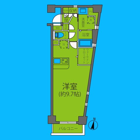 川崎市麻生区万福寺のマンションの間取り