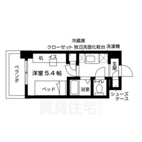 S-RESIDENCE京都竹田dormitoryの間取り