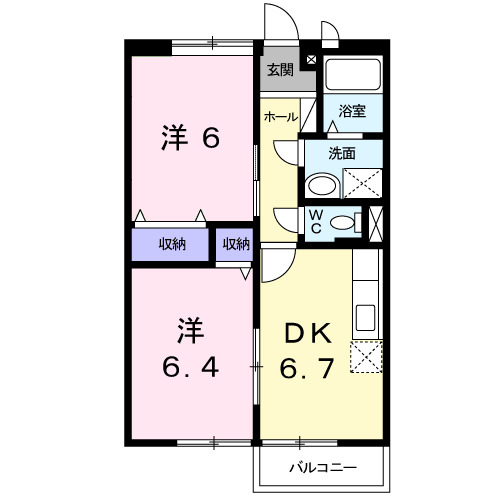 ラフィーネ　木下の間取り