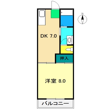 山陽ハイツの間取り