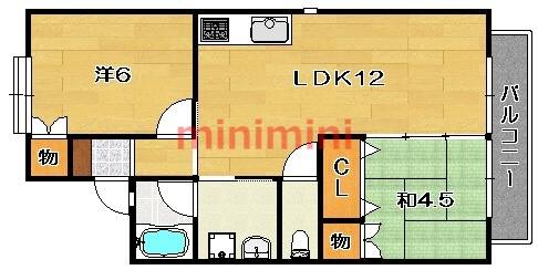 コーポグリーンストークの間取り