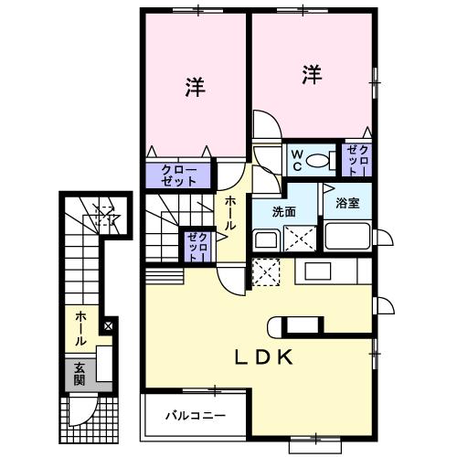 ソレアードあざみ野の間取り