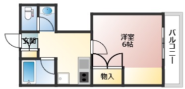 緑樹園コーポ17の間取り