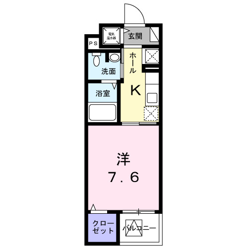 八王子市東浅川町のマンションの間取り