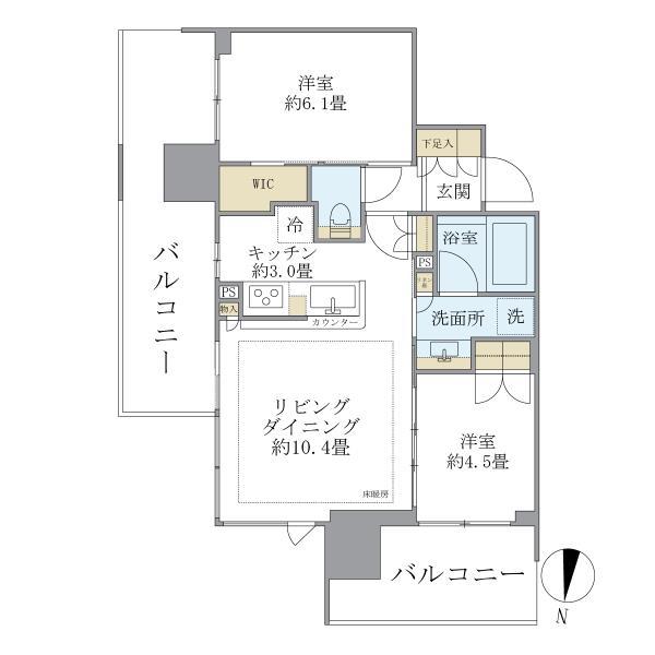 【シティタワーズ板橋大山サウスタワーの間取り】