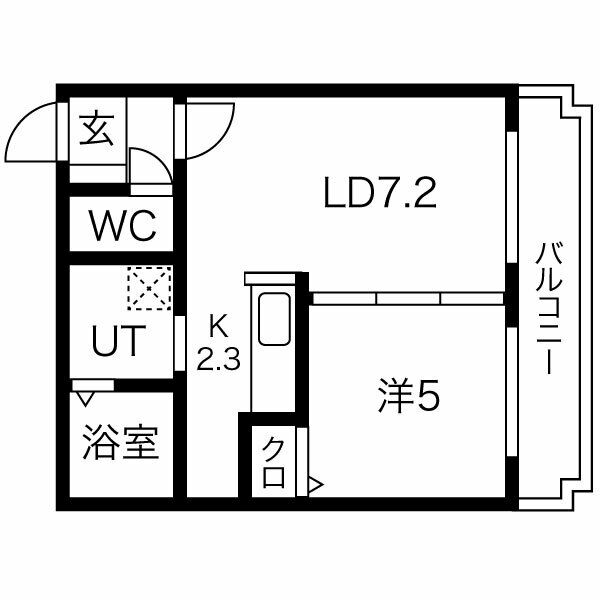 カルムハピネス南郷の間取り