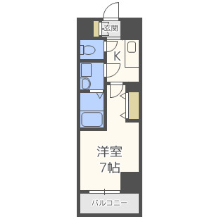 グランルージュ中之島南の間取り