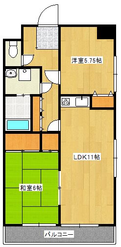 マンションミゾロクの間取り