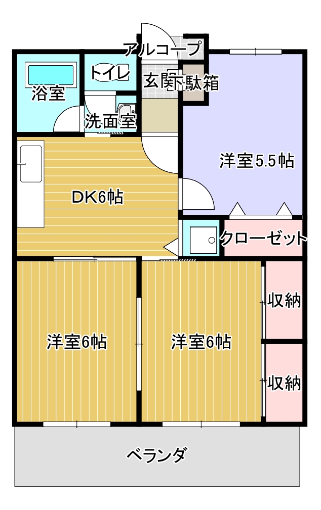 アルファ仙台の間取り