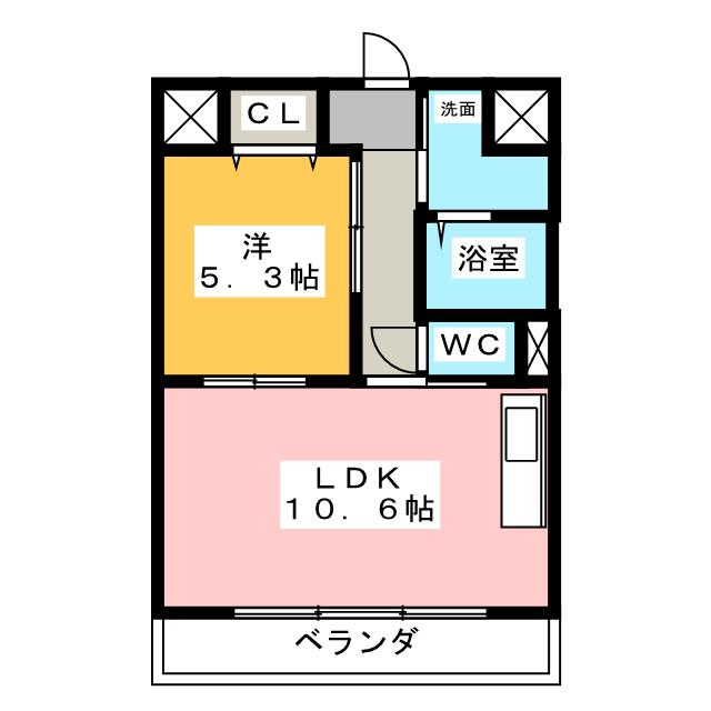 塔世西裏ＭＳビルの間取り