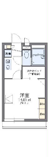 レオパレスエルピュールの間取り