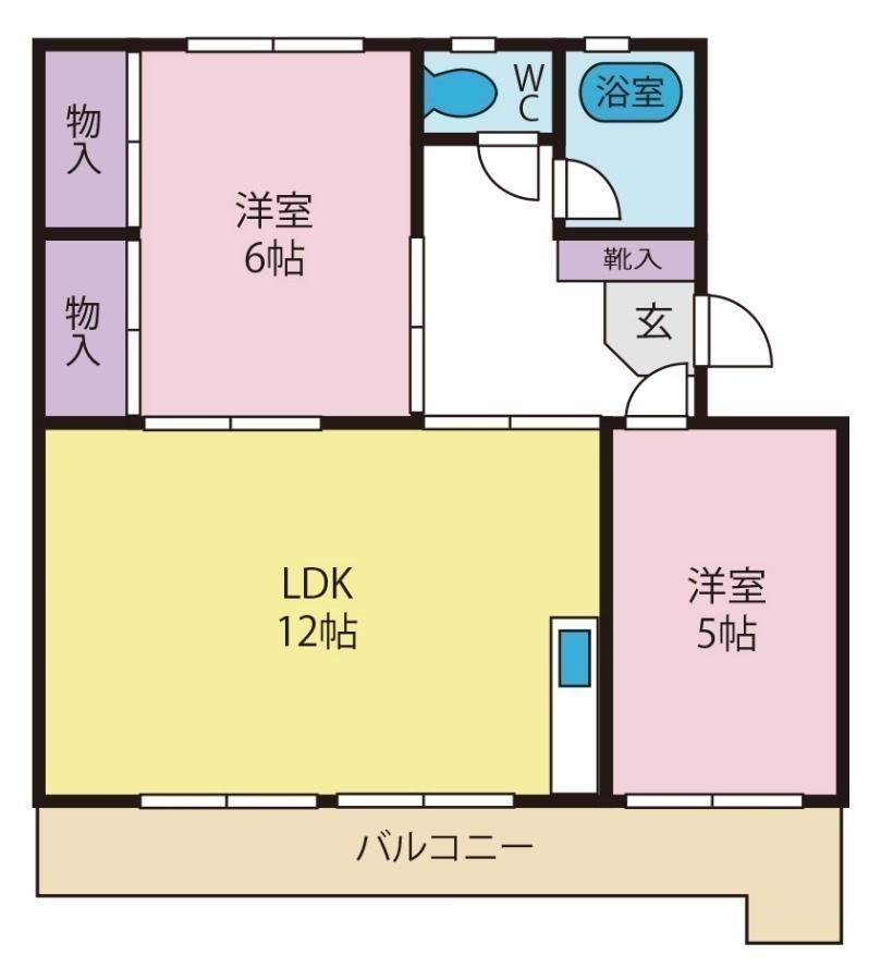 笹本ハイツAの間取り