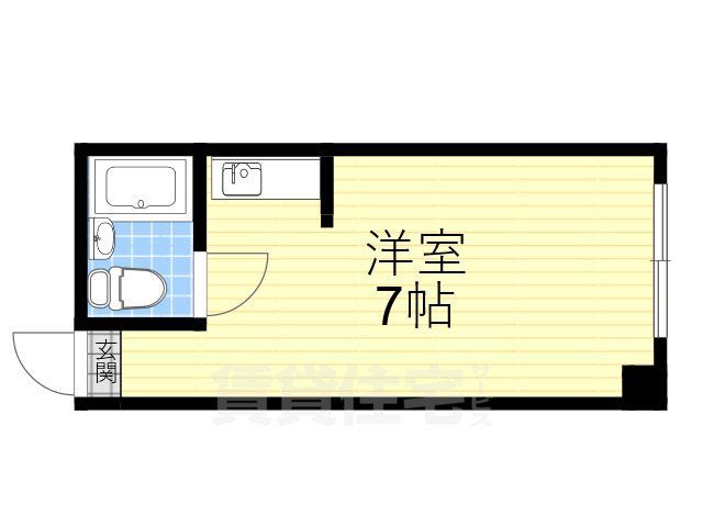 大阪市西区京町堀のマンションの間取り