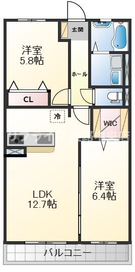 シエスタ別館Southの間取り