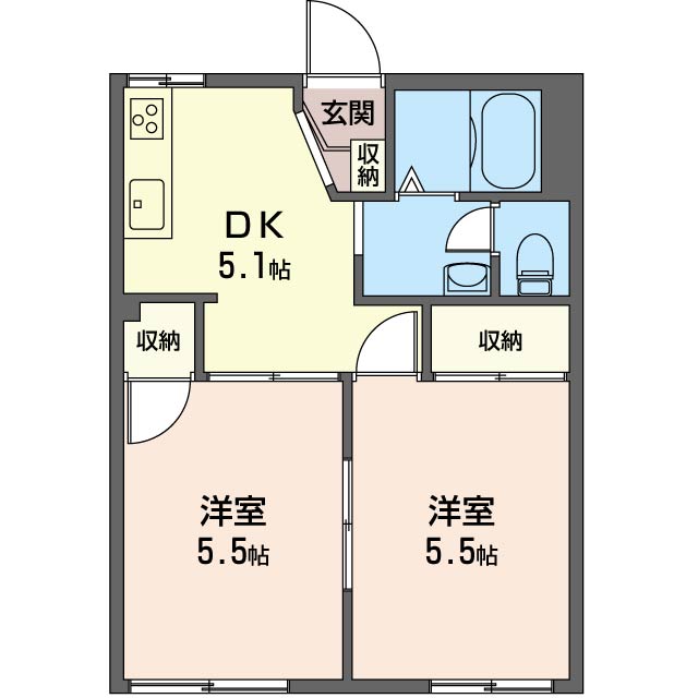 ファミール大川の間取り