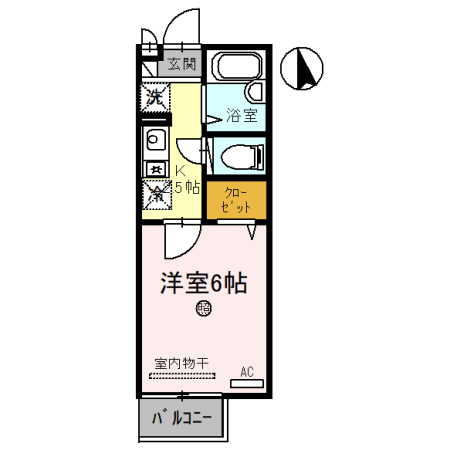 【甲賀市水口町北泉のアパートの間取り】