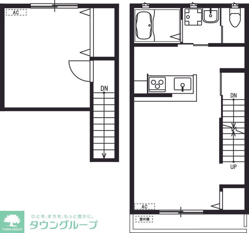 練馬区羽沢のアパートの間取り