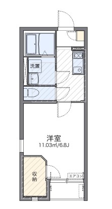 横浜市港北区篠原台町のアパートの間取り