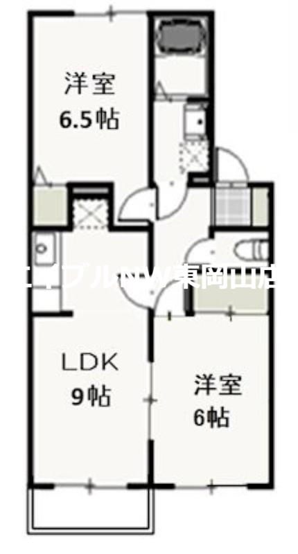 グリーンヒルズAの間取り