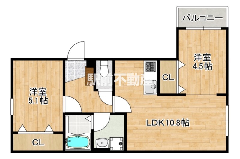 アドバンス新宮の間取り