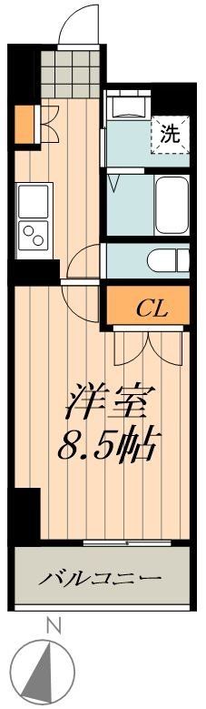 名古屋市千種区香流橋のマンションの間取り