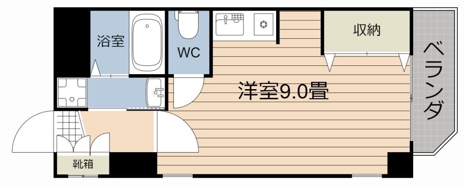 川商鹿大前ビルの間取り